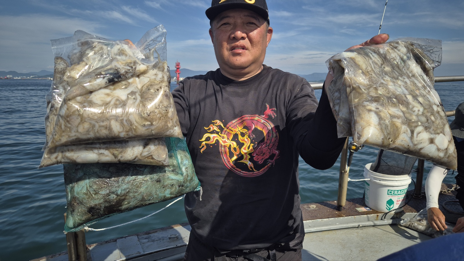 홍원항 골드스타2호 주꾸미 히트택 조황