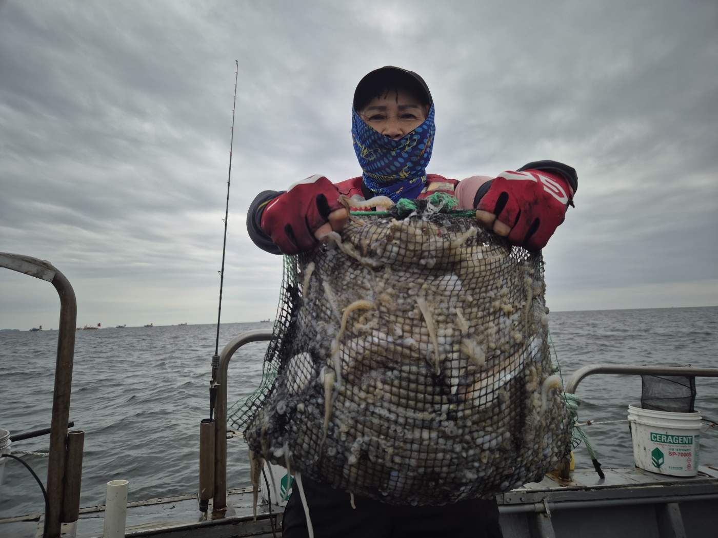 9월19일 홍원항 골드스타2호 주꾸미 히트택 조황